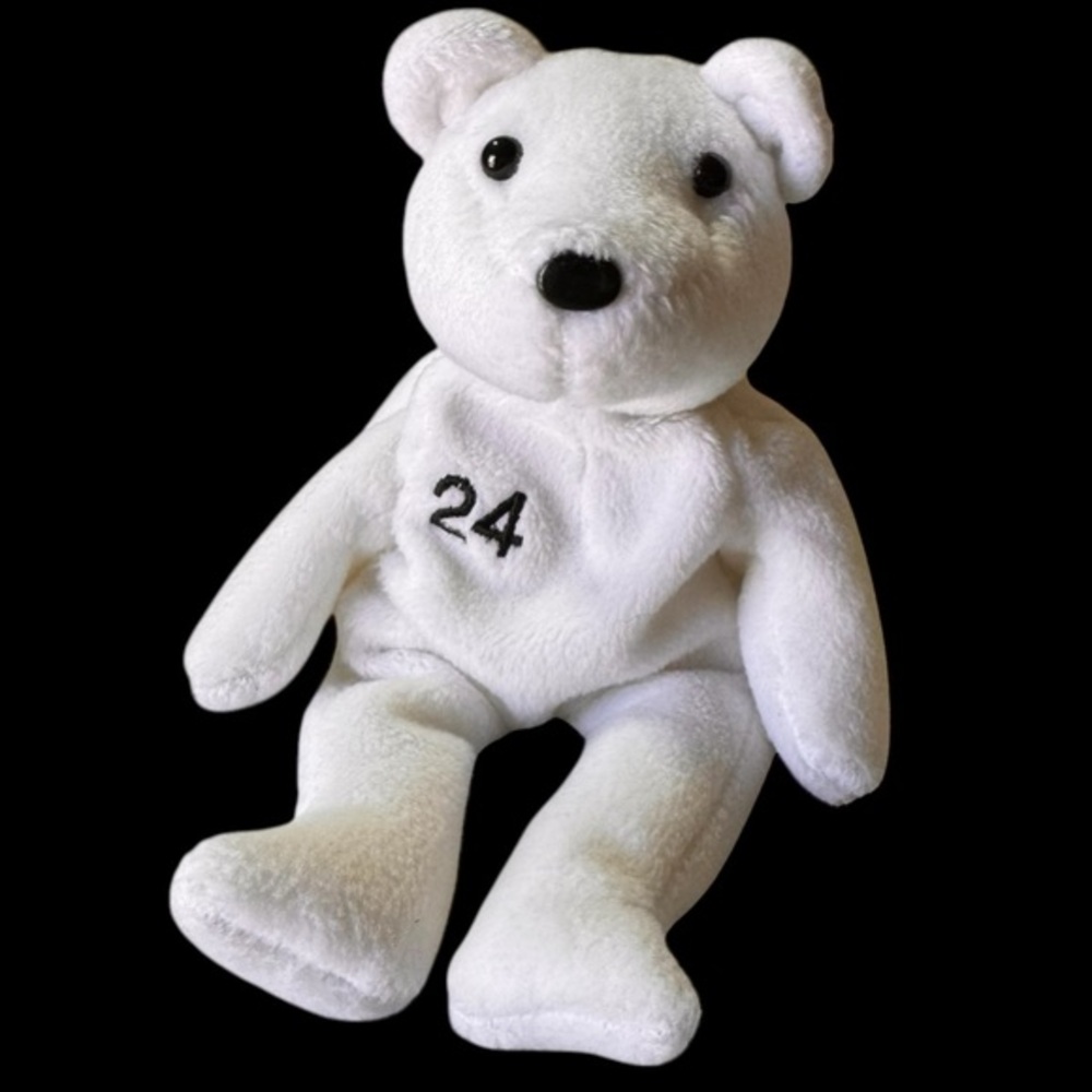 Bamm Beanos ⚾️# 24 MLB Tino Martinez by Salvino Baseball Beanie Bear Yankees EUC